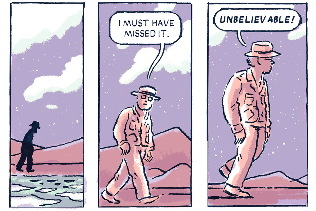 Page of the comic Something in the water.