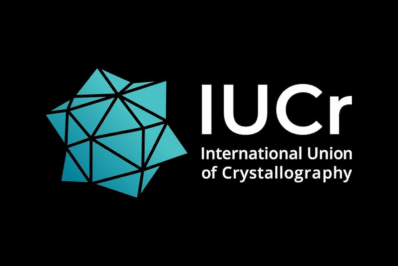 (IUCr) International Union of Crystallography logo.