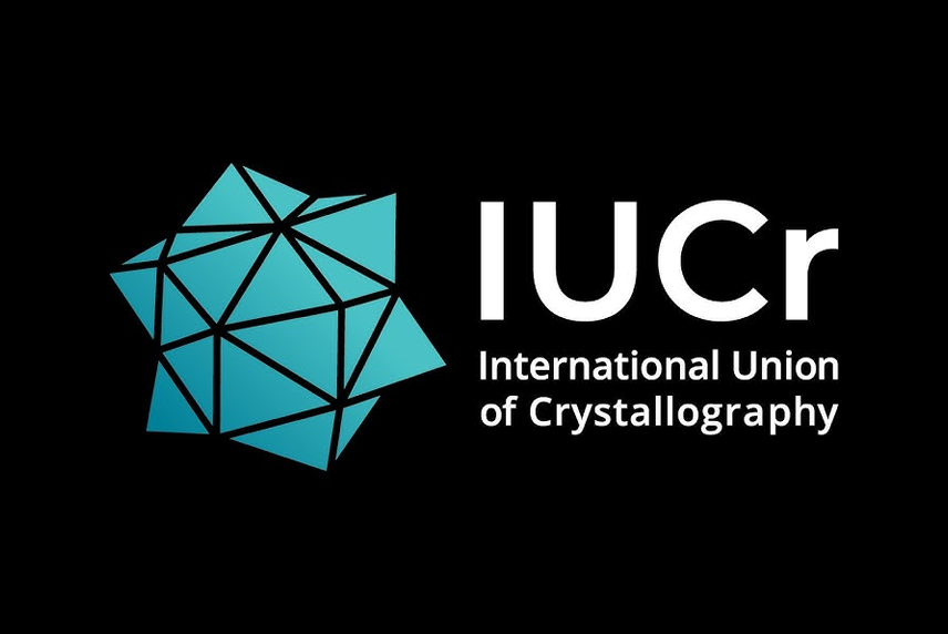 (IUCr) International Union of Crystallography logo.